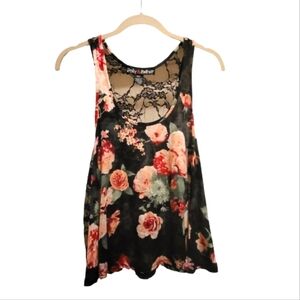 🌷Polly & Esther🌷 Floral Lace Top
